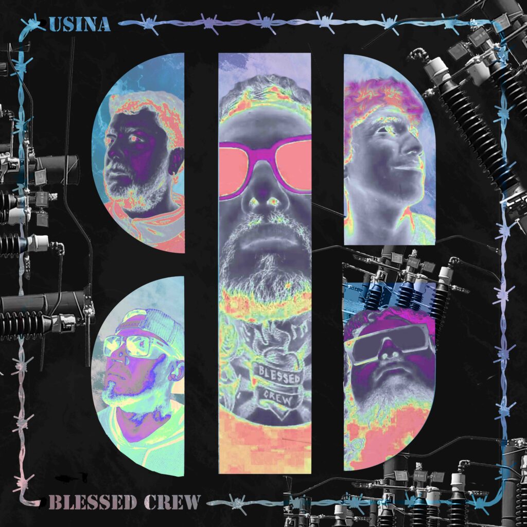 Diseño de portada de Album "Usina" de Blessed Crew.