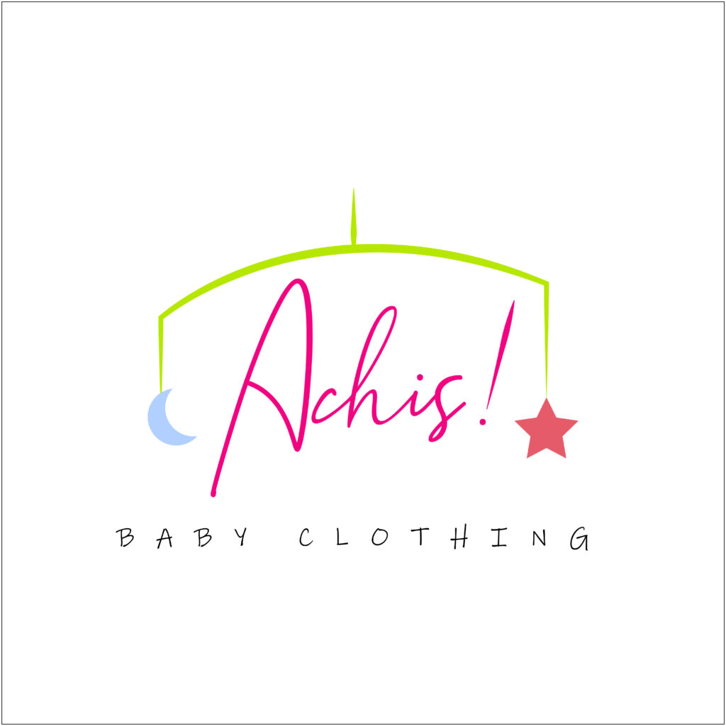 Isologotipo de Achis, marca de diseño independiente de ropa infantil.